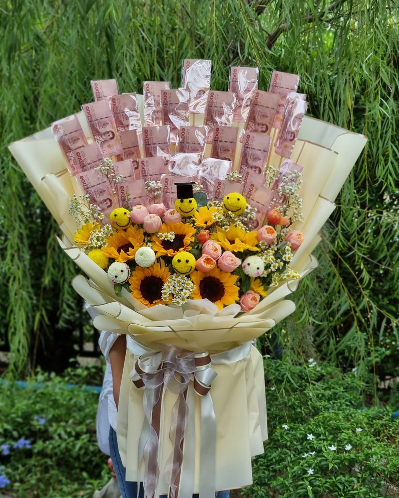ช่อแสดงความยินดี แบบที่ 16 จัดโดยร้านช่อผกา