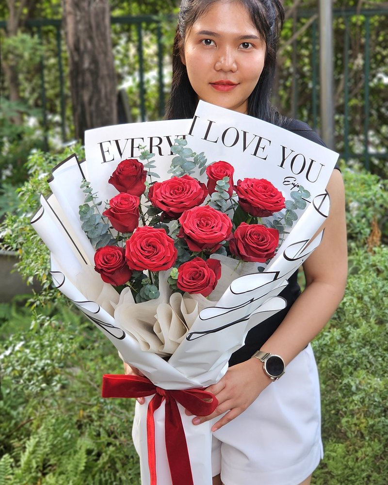 ช่อดอกไม้สด แบบที่ 58 จัดโดยร้านช่อผกา